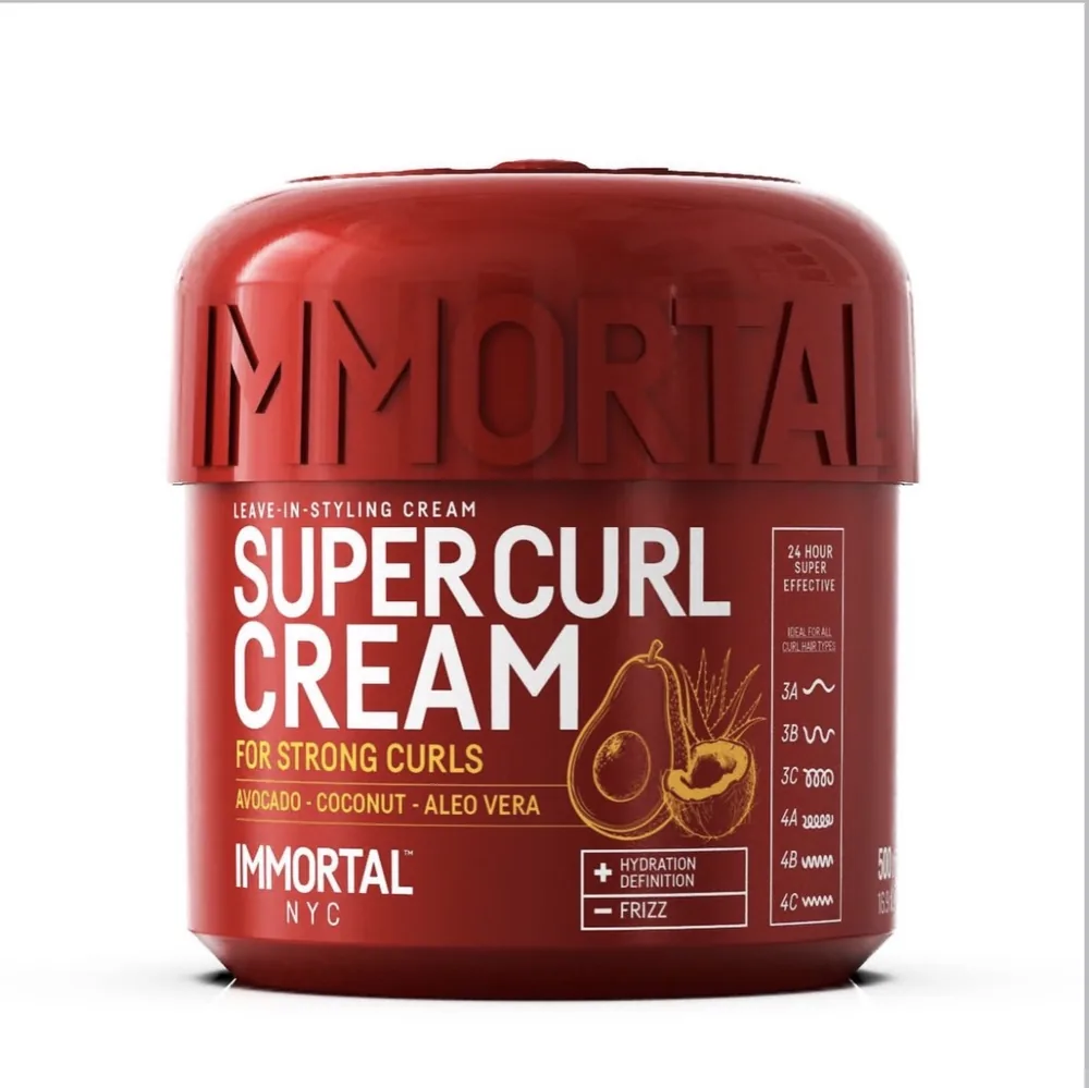 Immortal NYC Super Curl Cream leave-in styling cream